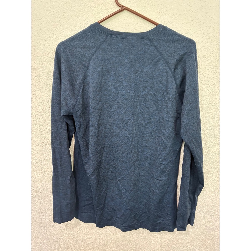 FIGS Mens Heather Navy Blue Long Sleeve Technical Scrub Undershirt Top Size M - Picture 3 of 3